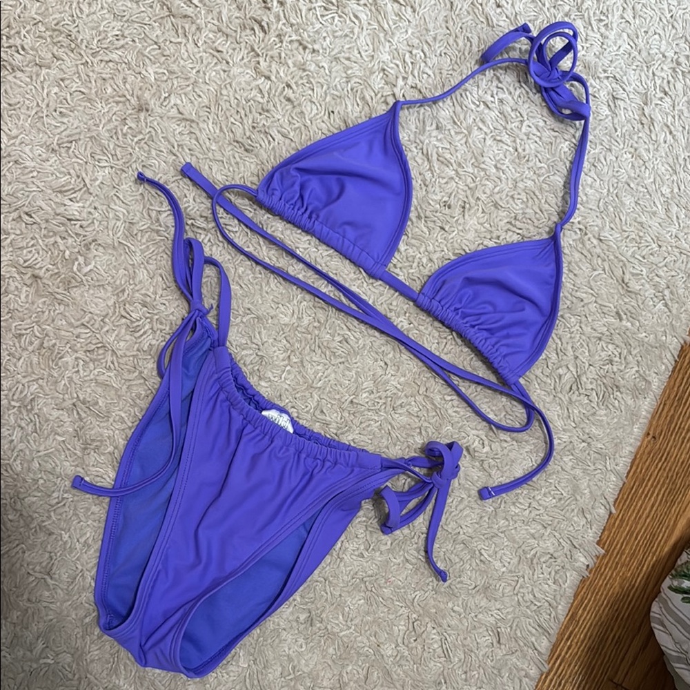Vibrant Purple Bikini Set